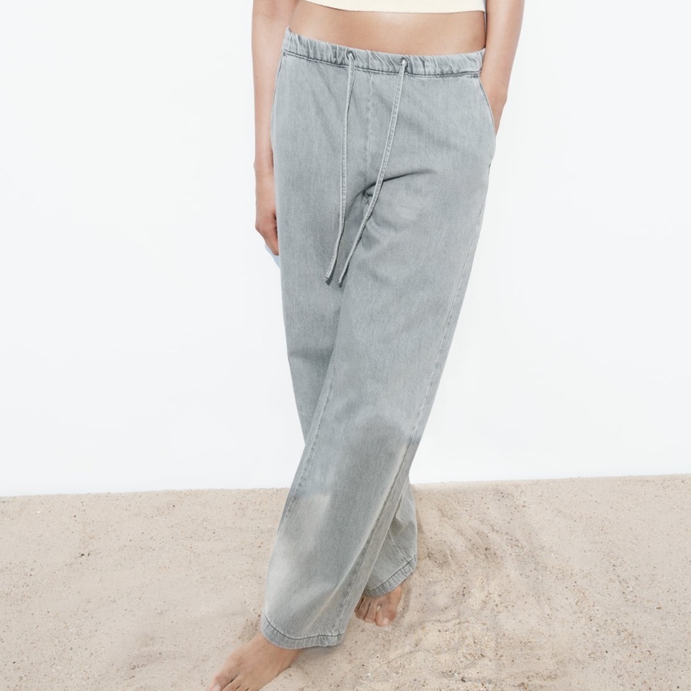 Zara wide leg high waist Z1975 Jogger Jeans